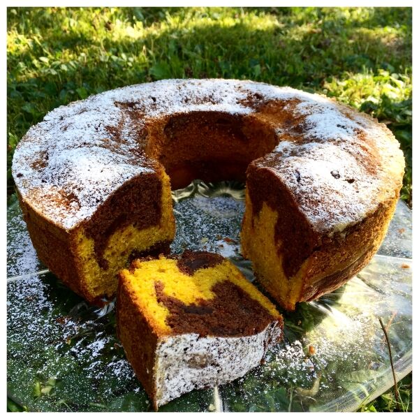 Kürbis-Schoko-Marmorkuchen