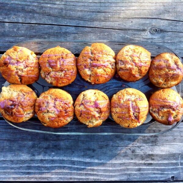 Rhabarber-Muffins