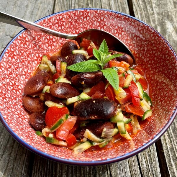 Riesenbohnen-Salat