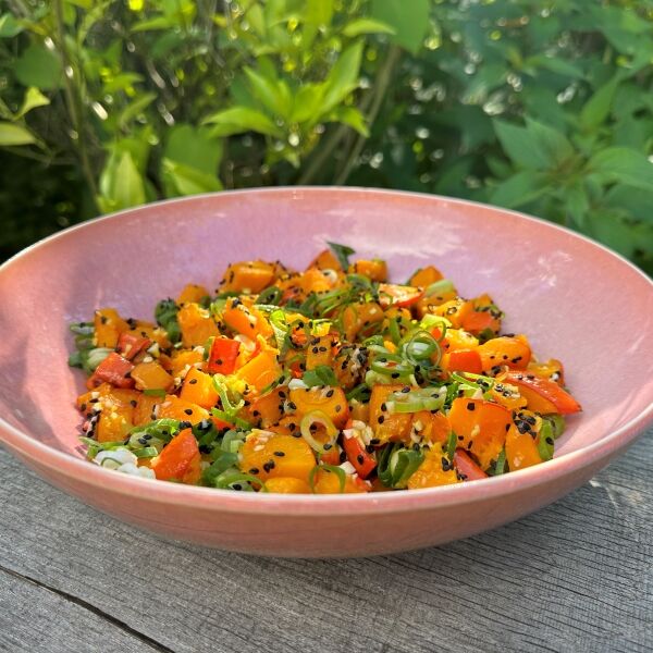 Asiatischer Kürbissalat