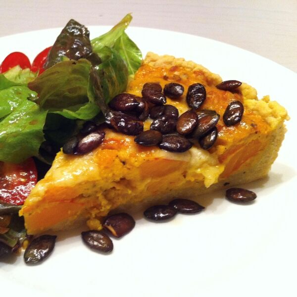 Kürbis-Quiche