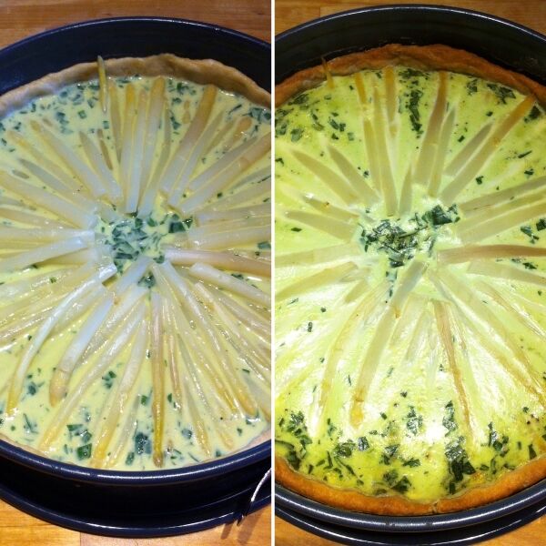 Babyspargel-Bärlauch-Quiche