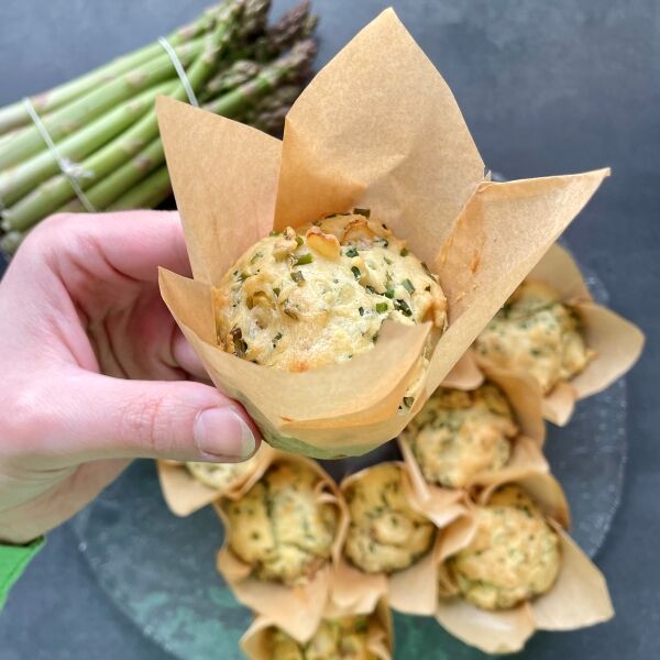 Herzhafte Spargel-Muffins