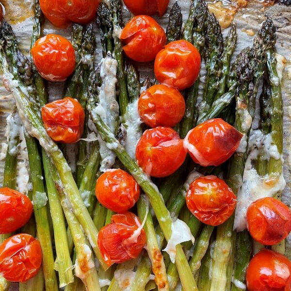 Gerösteter Spargel aus dem Ofen